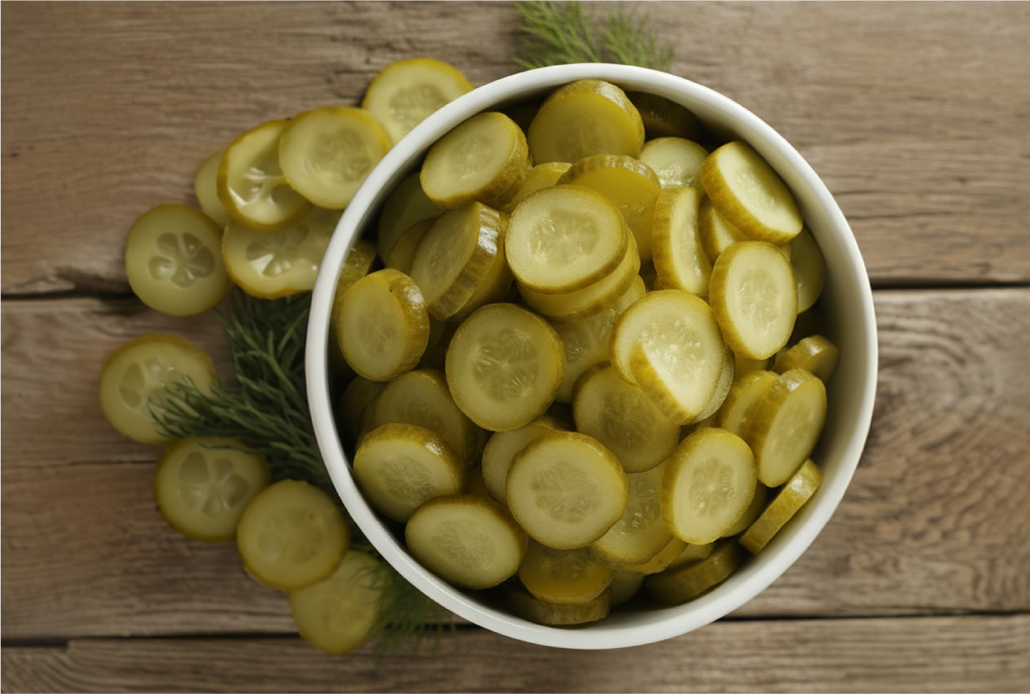 Pepinillos cortados